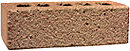 Golden Peach Color Rock Face Clay Brick with Dark Clinker Shade
