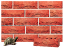 Cottage Style Super Red Color Rockface Brick