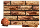 Golden Sand Color Rockface Brick with Sunset Clinker Shade