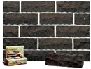 Dark Brown Color Rockface Brick