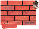 Super Red Color Sandblast Brick with Antique Clinker