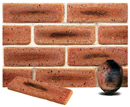 Golden Peach Color Cobble Sliced Brick Veneer with Shade