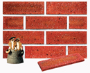Super Red Color Smoothface Sliced Brick Veneer