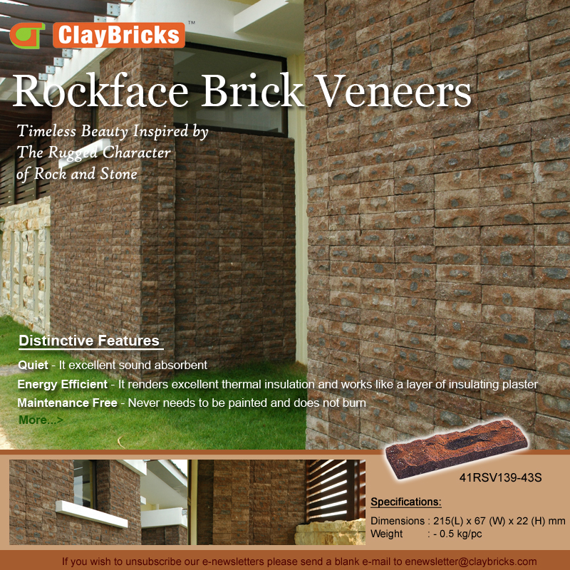E-newsletter Issue 3 - Rockface Sliced Brick Veneers